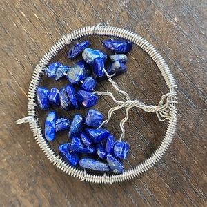 COPY - Wire Wrap Lapis Tree of Life Pendant Boho Bohemian Gypsy Classic Beautif…
